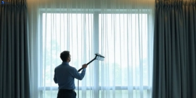 Commercial drapes cleaning service bundall hotels offices