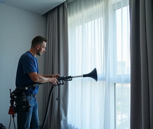 Professional drapes cleaning process tools Matty Curtain Cleaning bundall